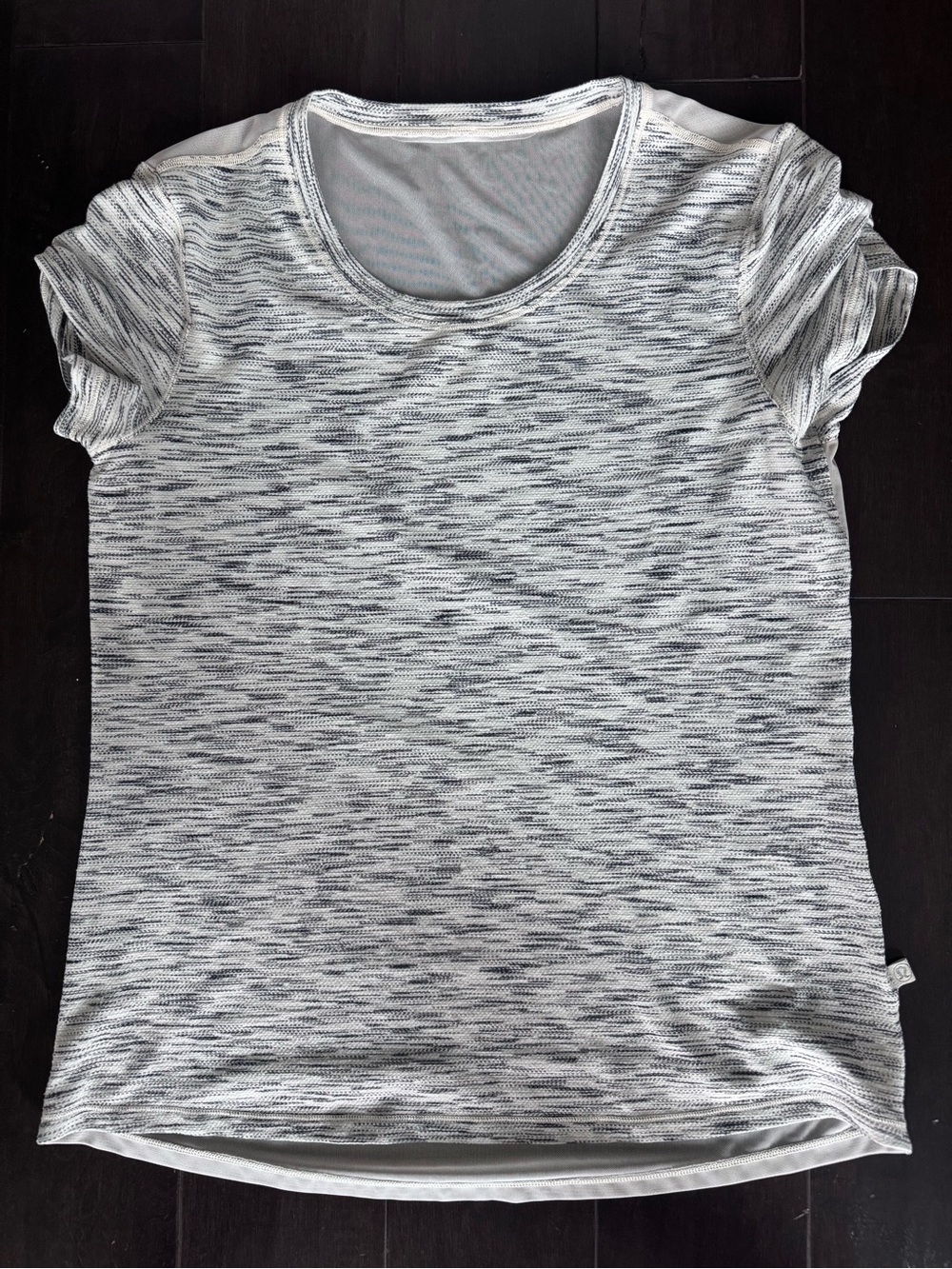 lululemon athletica Short Sleeve Space-Dyed Tee in White and Black